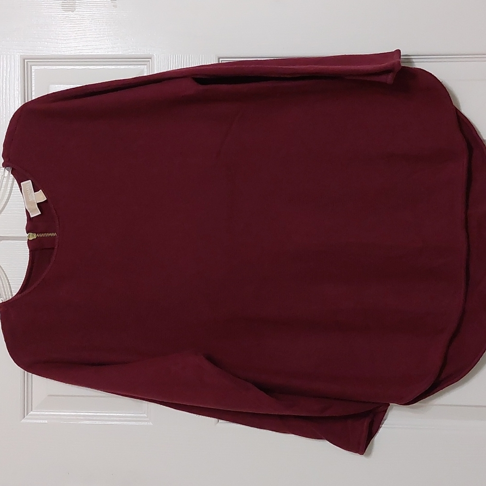 Michael Kors burgundy tunic sweater size L